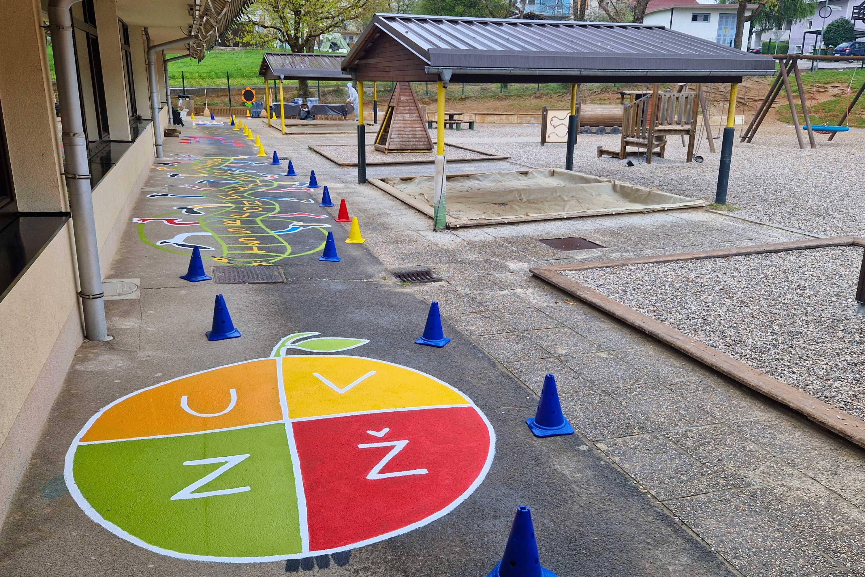 Finished children's playground