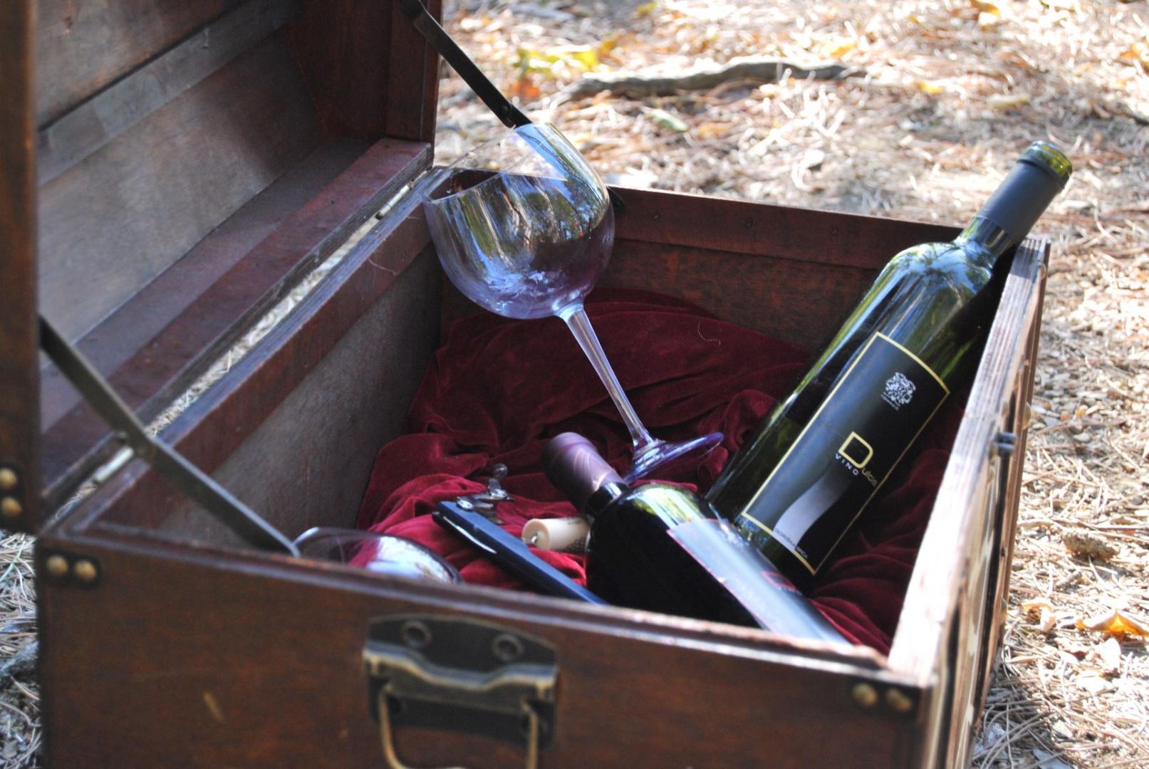 Zaklad - vino v skrinji