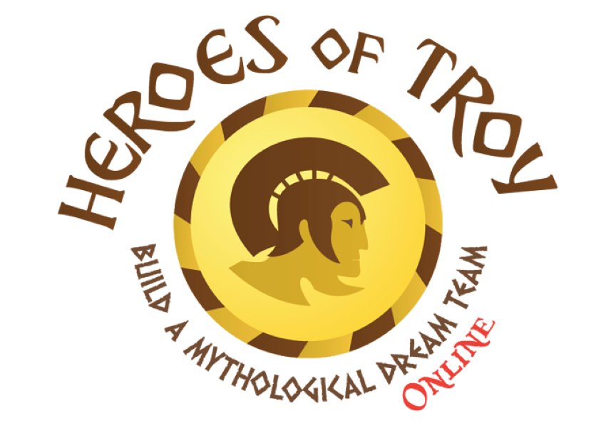 Logotip virtualnega team building programa Heroji Troje