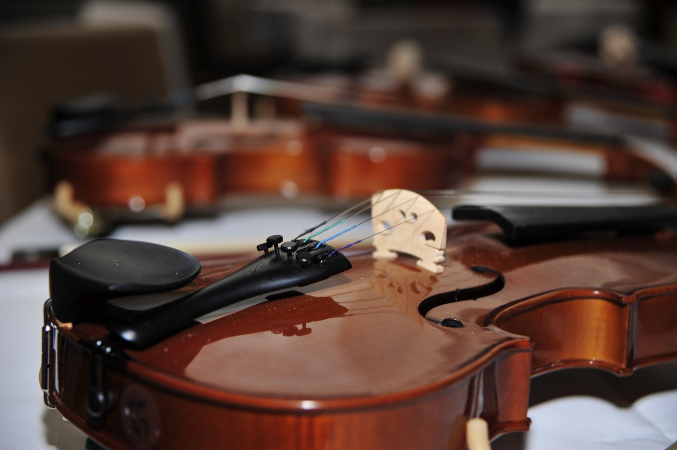 Približana fotografija violine